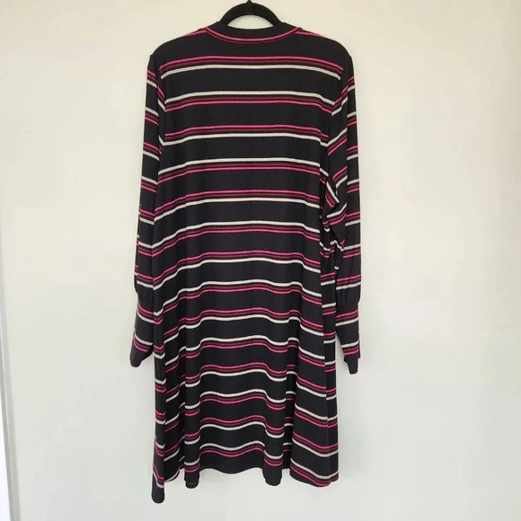 LANE BRYANT NWT Striped Mock Neck Ribbed Long Sleeve Dress Plus Size 26/28 - Picture 8 of 8